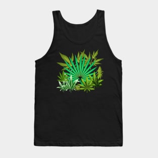 420 FLOWER LEAF DESIGN Tank Top